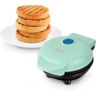 DASH Mini Waffle Maker - 4” Waffle Mold, Nonstick Waffle Iron with Quick Heat-Up, PTFE Nonstick Surface - Perfect Mini Waffle Maker for Kids and Families, Just Add Batter (Aqua)