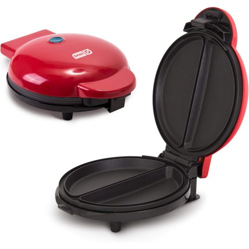  Dash DEOM8100RD 8” Express Omelette Maker: Perfect for Eggs, Frittatas, Paninis, Pizza Pockets & Other Breakfast, Lunch, and Dinner Options, Red