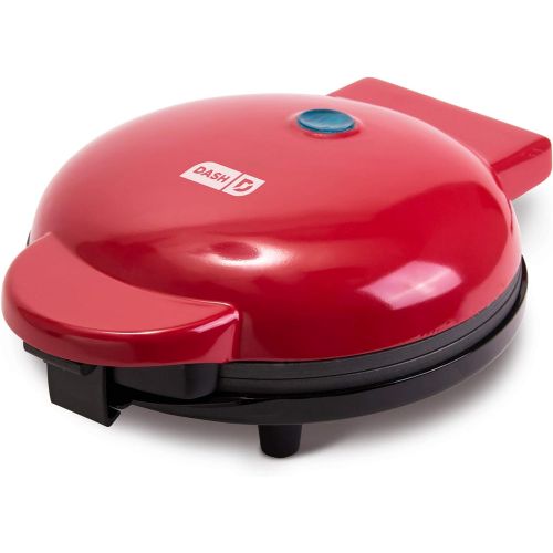  Dash DMG8100RD 8” Express Electric Round Griddle for Pancakes, Cookies, Burgers, Quesadillas, Eggs & other on the go Breakfast, Lunch & Snacks, with Indicator Light + Included Reci