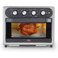 [아마존베스트]DASH DAFT2350GBGT01 Chef Series 7 in 1 Convection Toaster Oven Cooker, Rotisserie + Electric Air Fryer with Non-stick Fry Basket, Baking Pan & Rack, Skewers, Drip Tray & Recipe Boo