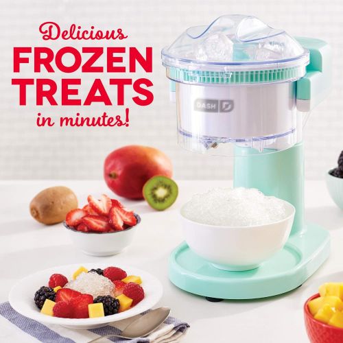  [아마존베스트]Dash DSIM100GBAQ02 Shaved Ice Maker + Slushie Machine with Stainless Steel Blades for Snow Cone, Margarita + Frozen Cocktails, Organic, Sugar Free, Flavored Healthy Snacks for Kids