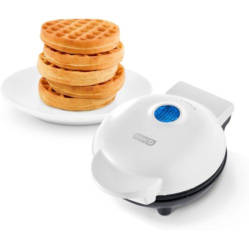  [아마존베스트]Dash DMW001WH Machine for Individual, Paninis, Hash Browns, & other Mini waffle maker, 4 inch, White