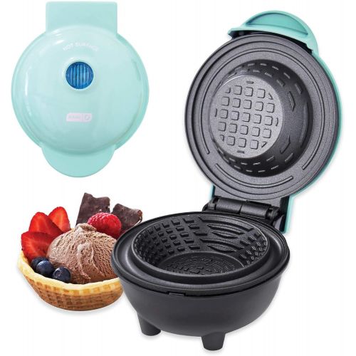  [아마존베스트]Dash DMWBM100GBAQ04 Mini Waffle Bowl, Aqua