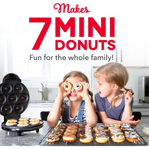  DASH Mini Donut Maker Machine for Kid-Friendly Breakfast, Snacks, Desserts & More with Non-stick Surface, Makes 7 Doughnuts - Aqua