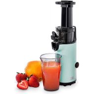 [아마존베스트]Dash DCSJ255 Deluxe Compact Power Slow Masticating Extractor Easy to Clean Cold Press Juicer with Brush, Pulp Measuring Cup, Frozen Attachment and Juice Recipe Guide, Aqua