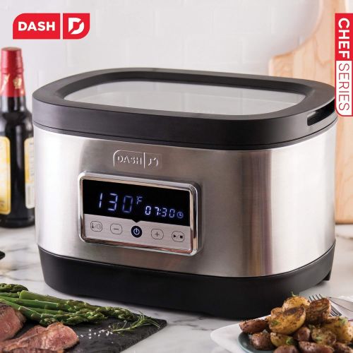  [아마존베스트]Dash Chef Series Stainless Steel Sous Vide, 8.5 quart, Silver/Black