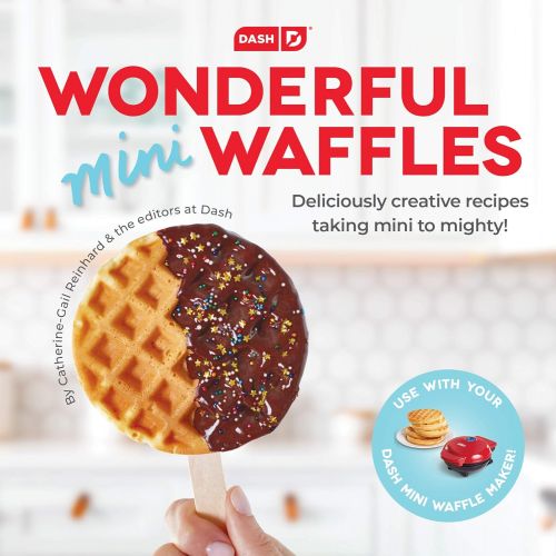  [아마존베스트]DASH DCB001MW Wonderful Mini Waffles Recipe Book with Gluten, Vegan, Paleo, Dairy + Nut Free Options, Over 80+ Easy to Follow Guides, Cookbook