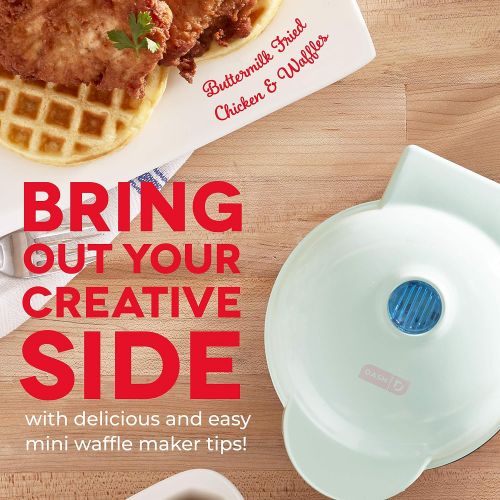  [아마존베스트]DASH DCB001MW Wonderful Mini Waffles Recipe Book with Gluten, Vegan, Paleo, Dairy + Nut Free Options, Over 80+ Easy to Follow Guides, Cookbook