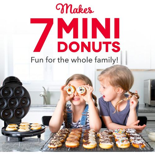  [아마존베스트]Dash DDM007 Mini Donut Maker Machine for Kid-Friendly Breakfast, Snacks, Desserts & More with Non-stick Surface, Makes 7 Doughnuts, Aqua