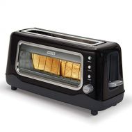 DASH Dash Clear View Toaster: Extra Wide Slot Toaster with Stainless Steel Accents + See Through Window - Defrost, Reheat + Auto Shut Off Feature for Bagels, Specialty Breads & other Ba