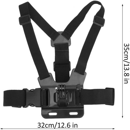  DAUERHAFT Adjustable Camera Chest Strap Mount Belt, Camera Chest Strap Mount Belt for Nylon, Camera Chest Mount Harness, Chest Strap,Durable in Use,for DJI OSMO Action, for Gopro 9