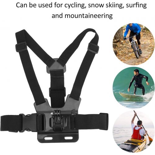  DAUERHAFT Adjustable Camera Chest Strap Mount Belt, Camera Chest Strap Mount Belt for Nylon, Camera Chest Mount Harness, Chest Strap,Durable in Use,for DJI OSMO Action, for Gopro 9