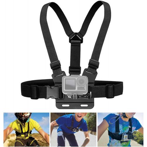  DAUERHAFT Adjustable Camera Chest Strap Mount Belt, Camera Chest Strap Mount Belt for Nylon, Camera Chest Mount Harness, Chest Strap,Durable in Use,for DJI OSMO Action, for Gopro 9