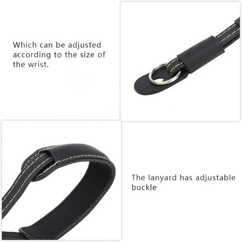  DAUERHAFT Wrist Safety Belt Handheld Ballhead Stabilizer Lanyard Strong Wear Resistance 1/4In Screw for Osmo Mobile 3 Suitable for Om 4 for Mobile 2 (Black)