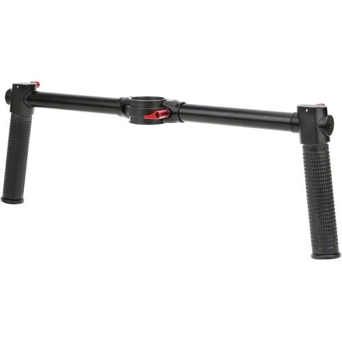  DAUERHAFT Three?axis Stabilizer,CNC Aluminum Alloy Material,xtension Accessory Double Handed Hold Handle Grip,Soft Rubber Ring Filling,1/4in Interface Design,Non?slip Handle,for Zhiyun Crane