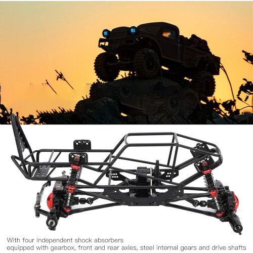  DAUERHAFT RC Car Chassis Frame Metal Fit ,Durable and Exquisite RC Car Frame ,for AXIAL SCX10 90022 90027 1/10 Climbing Model Parts