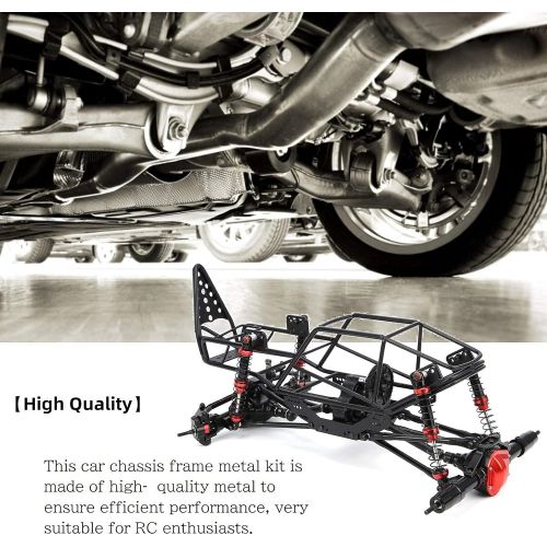  DAUERHAFT RC Car Chassis Frame Metal Fit ,Durable and Exquisite RC Car Frame ,for AXIAL SCX10 90022 90027 1/10 Climbing Model Parts