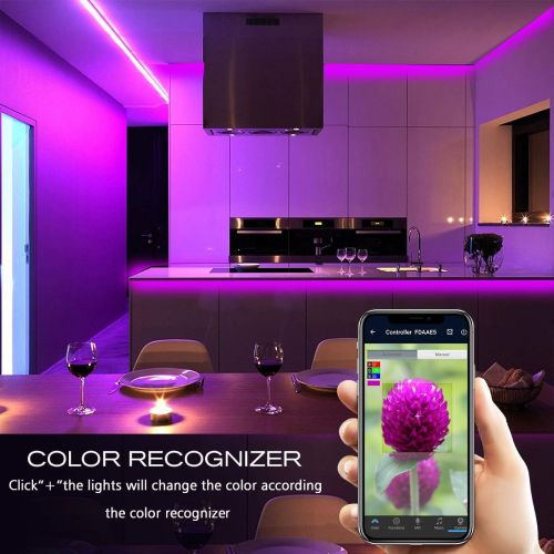  [아마존 핫딜] DAYBETTER LED Strip Lights, Smart LED Lights 16.4ft Waterproof 5050 RGB Color Changing Controlled by Phone APP, Sync to Music, WiFi LED Strips Work with Alexa, Google Assistant for