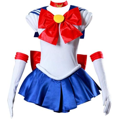  할로윈 용품DAZCOS Adult US Size Bunny Tsukino Usagi Cosplay Costume