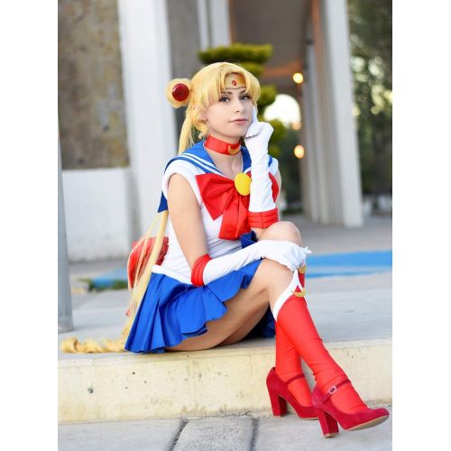  할로윈 용품DAZCOS Adult US Size Bunny Tsukino Usagi Cosplay Costume