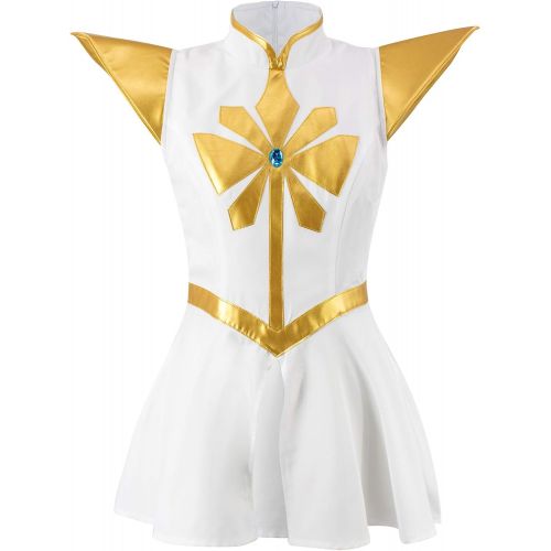  할로윈 용품DAZCOS Womens Shera Cosplay Costume Dress With Cloak