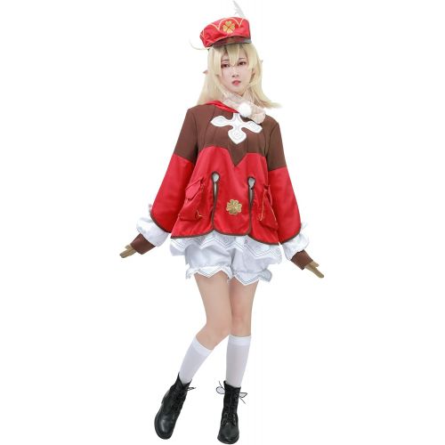  할로윈 용품DAZCOS Women Genshin Impact Klee Cosplay Costume for Halloween