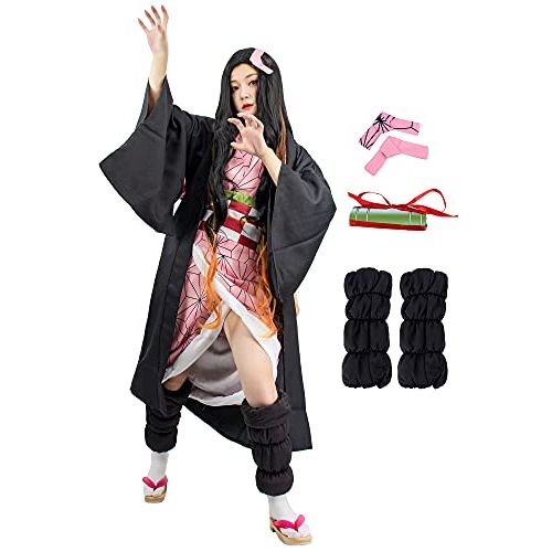  할로윈 용품DAZCOS Womens Kamado Nezuko Cosplay Costume for Halloween