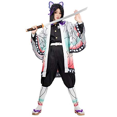  할로윈 용품DAZCOS Womens Shinobu Kocho Cosplay Costume with Belt