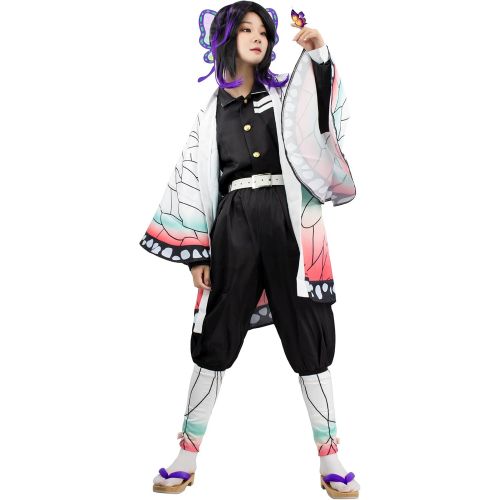  할로윈 용품DAZCOS Womens Shinobu Kocho Cosplay Costume with Belt