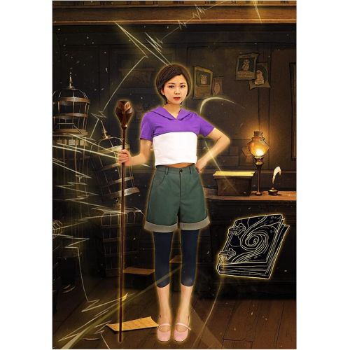  할로윈 용품DAZCOS The Owl House Luz Noceda Cosplay Costume Outfit with Tights