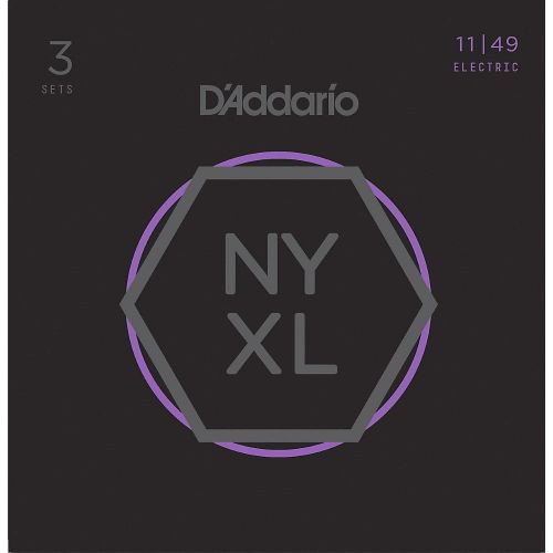 DAddario NYXL1149-3P Nickel Wound Electric Guitar Strings, Medium, 11-49, 3 Sets