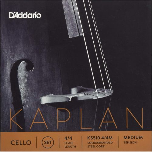  DAddario Kaplan Cello String Set, 4/4 Scale, Medium Tension