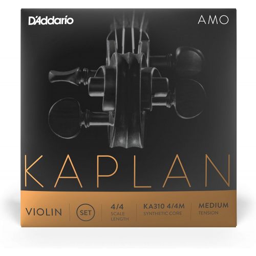  DAddario Kaplan Amo Violin String Set, 4/4 Scale, Medium Tension