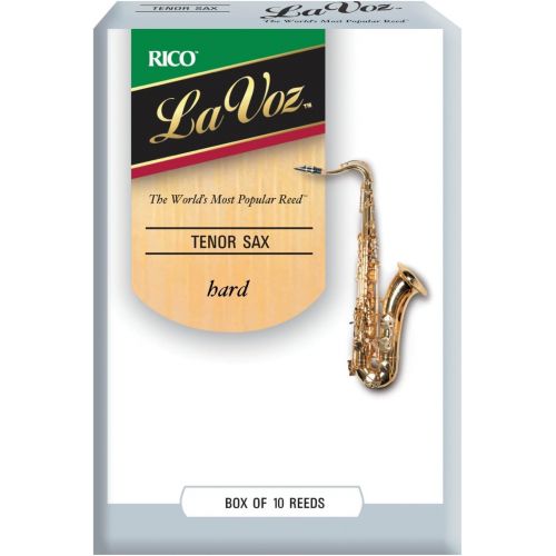  D'Addario Rico La Voz Tenor Sax Reeds, Strength Hard, 10-pack