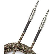 DAddario Accessories Braided Instrument Cable, 10 - Camouflage