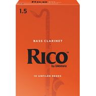 D'Addario Woodwinds Rico by DAddario REA1015 Bass Clarinet Reeds, Strength 1.5, 10-pack