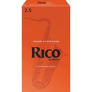 D'Addario Woodwinds Rico Tenor Sax Reeds, Strength 2.5, 25-pack