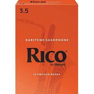 D'Addario Woodwinds Rico by DAddario Baritone Sax Reeds, Strength 3.5, 10-pack