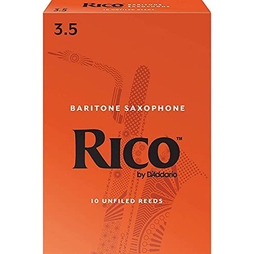  D'Addario Woodwinds Rico by DAddario Baritone Sax Reeds, Strength 3.5, 10-pack