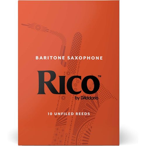  D'Addario Woodwinds Rico by DAddario Baritone Sax Reeds, Strength 3.5, 10-pack