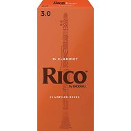 D'Addario Woodwinds Rico Bb Clarinet Reeds, Strength 3.0, 25-pack