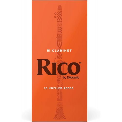  D'Addario Woodwinds Rico Bb Clarinet Reeds, Strength 3.0, 25-pack