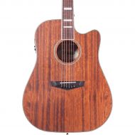 DAngelico},description:The Premier Riverside is a single-cutaway dreadnought featuring a satin-finished mahogany top, back, and sides for added richness and warmth in its low-end.