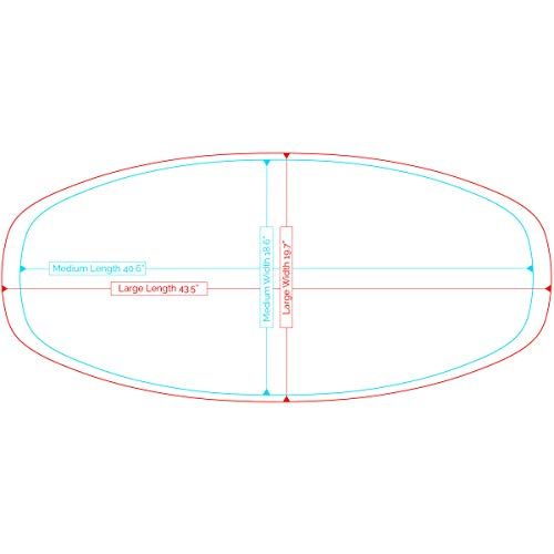  DB Skimboards Flatland Skimboard, Hard Rock Maple & Laminate Skimboard for Flatland Tricks & Beach Cruising, Beach & Water Sports, Made in the USA