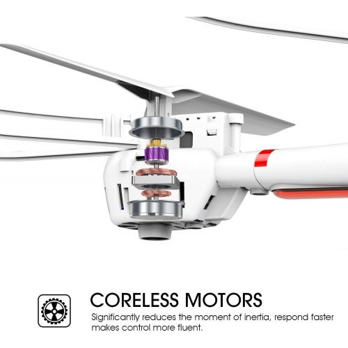  [아마존 핫딜]  [아마존핫딜]DBPOWER X400W FPV RC Quadcopter Drone with WiFi Camera Live Video One Key Return Function Headless Mode 2.4GHz 4 Chanel 6 Axis Gyro RTF, Compatible with 3D VR Headset