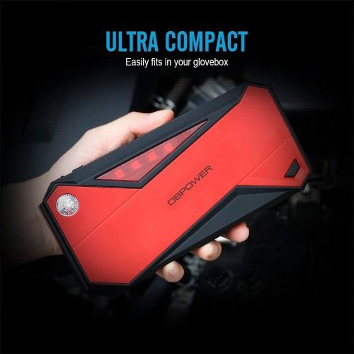  [아마존 핫딜]  [아마존핫딜]DBPOWER 600A Peak 18000mAh Portable Car Jump Starter (up to 6.5L Gas/5.2L Diesel Engine) Portable Battery Booster with Smart Charging Port, Compass, LCD Screen & LED Flashlight (Re