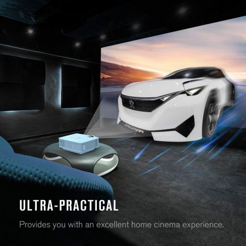  [아마존베스트]Mini Projector, DBPOWER GP15 +50% Brighter Portable LCD Mini Video Projectors,50000Hours Support 1080P HDMI USB SD Card VGA AV for Multimedia Home Cinema, Movie, TV, Laptops, Games