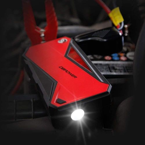  DBPOWER 600A 18000mAh Portable Car Jump Starter (up to 6.5L Gas, 5.2L Diesel Engine) Battery Booster and Phone Charger with Smart Charging Port (Black/Red)