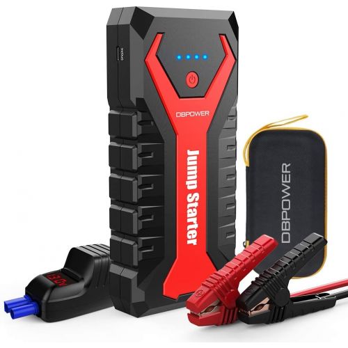  DBPOWER 2000A 20800mAh Portable Car Jump Starter (up to 8.0L Gas/6.5L Diesel Engines) Auto Battery Booster Pack with Dual USB Outputs, Type-C Port, and LED Flashlight