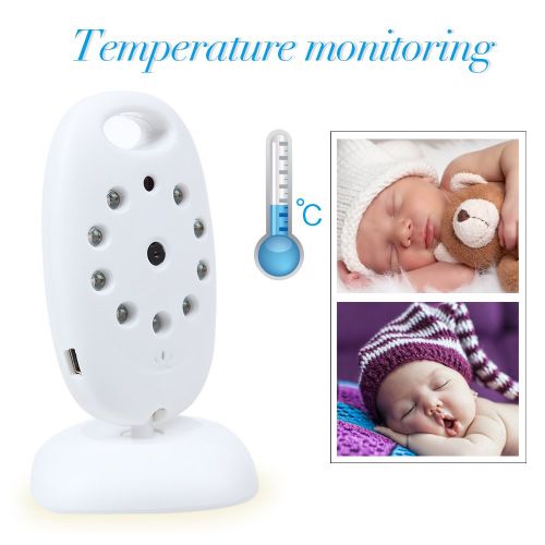  DBPOWER 2.0 Color LCD 2-Way Talk Automatic Night Vision Temperature Monitoring Wireless Security Digital Video Baby Monitor Security IR LED Camera